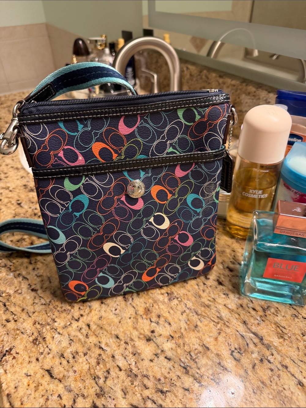 Coach Colorful Patterned Shoulder Bag